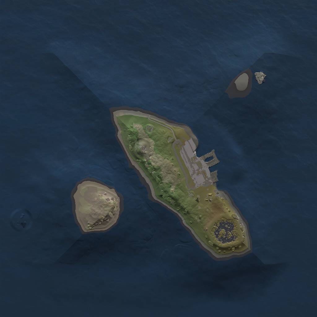 Rust Map: Procedural Map, Size: 1400, Seed: 1099127254, 5 Monuments