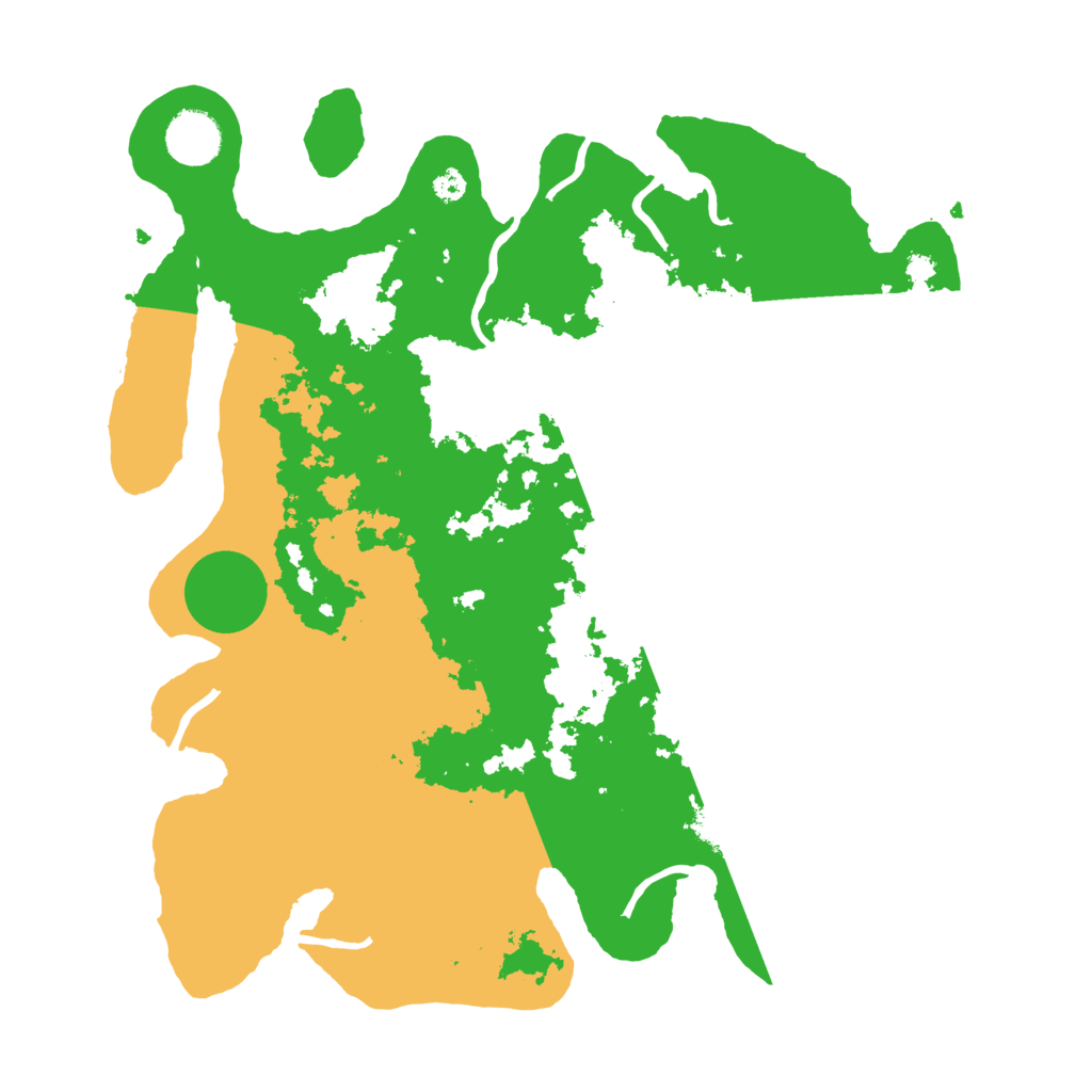 Biome Rust Map: Procedural Map, Size: 3500, Seed: 254730004