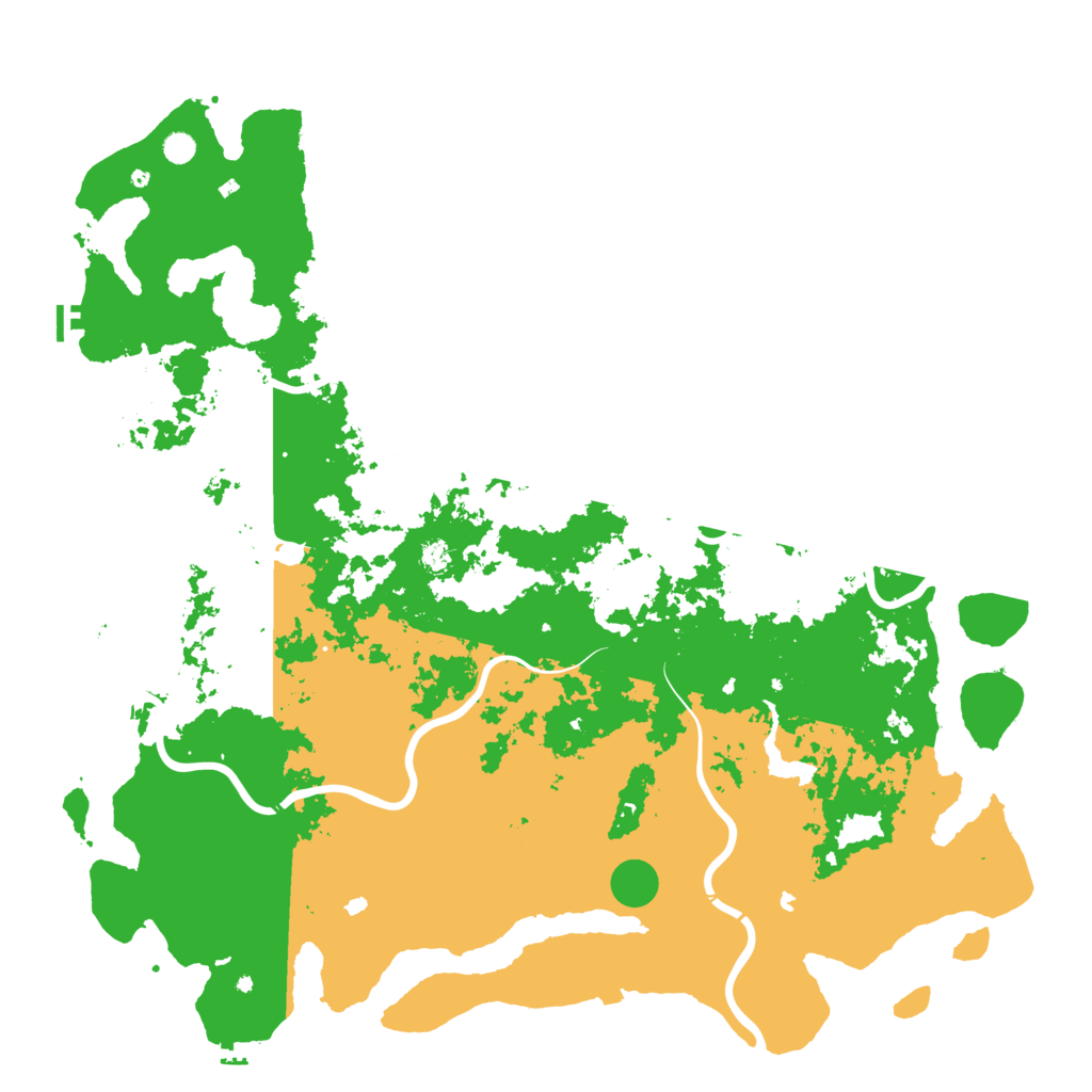 Biome Rust Map: Procedural Map, Size: 6000, Seed: 819824