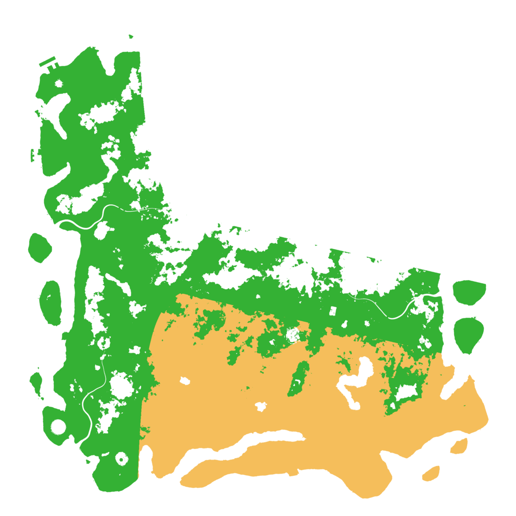 Biome Rust Map: Procedural Map, Size: 6000, Seed: 819824