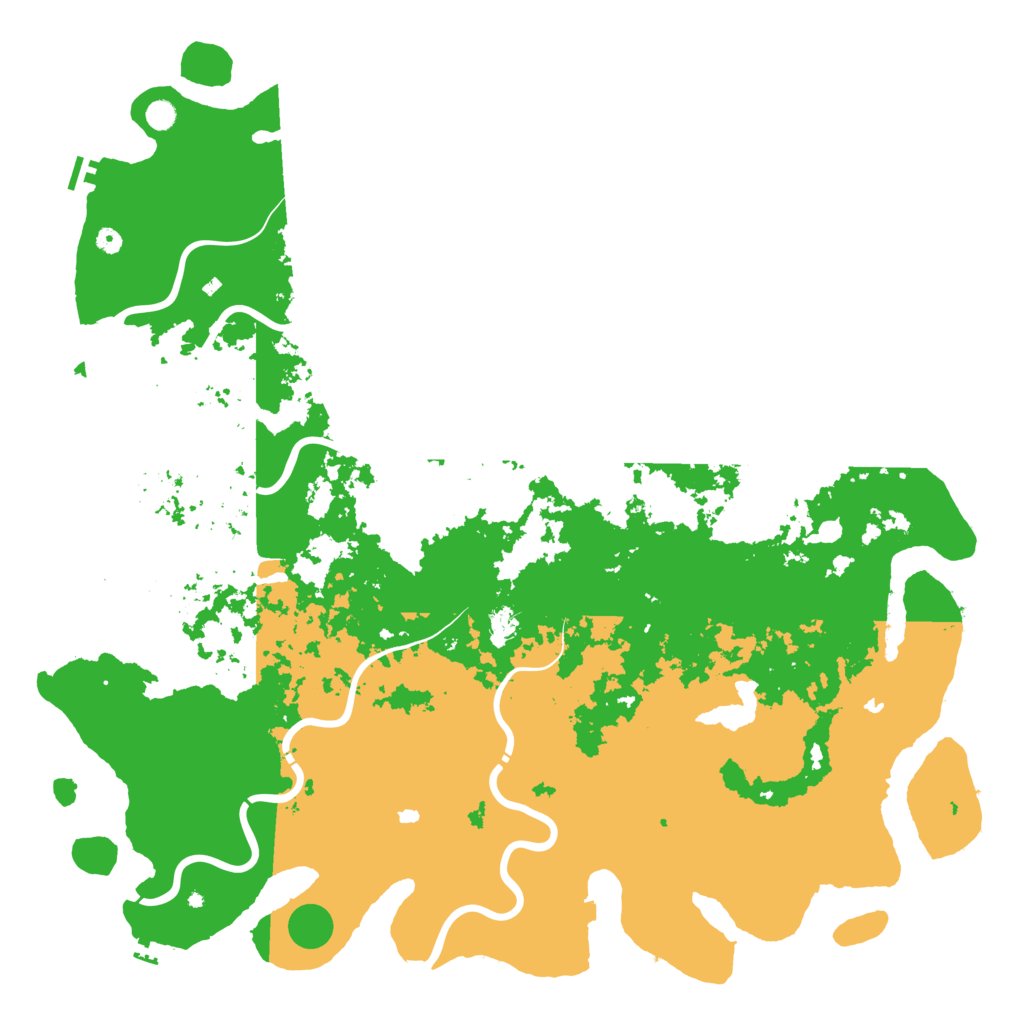 Biome Rust Map: Procedural Map, Size: 6000, Seed: 293841254