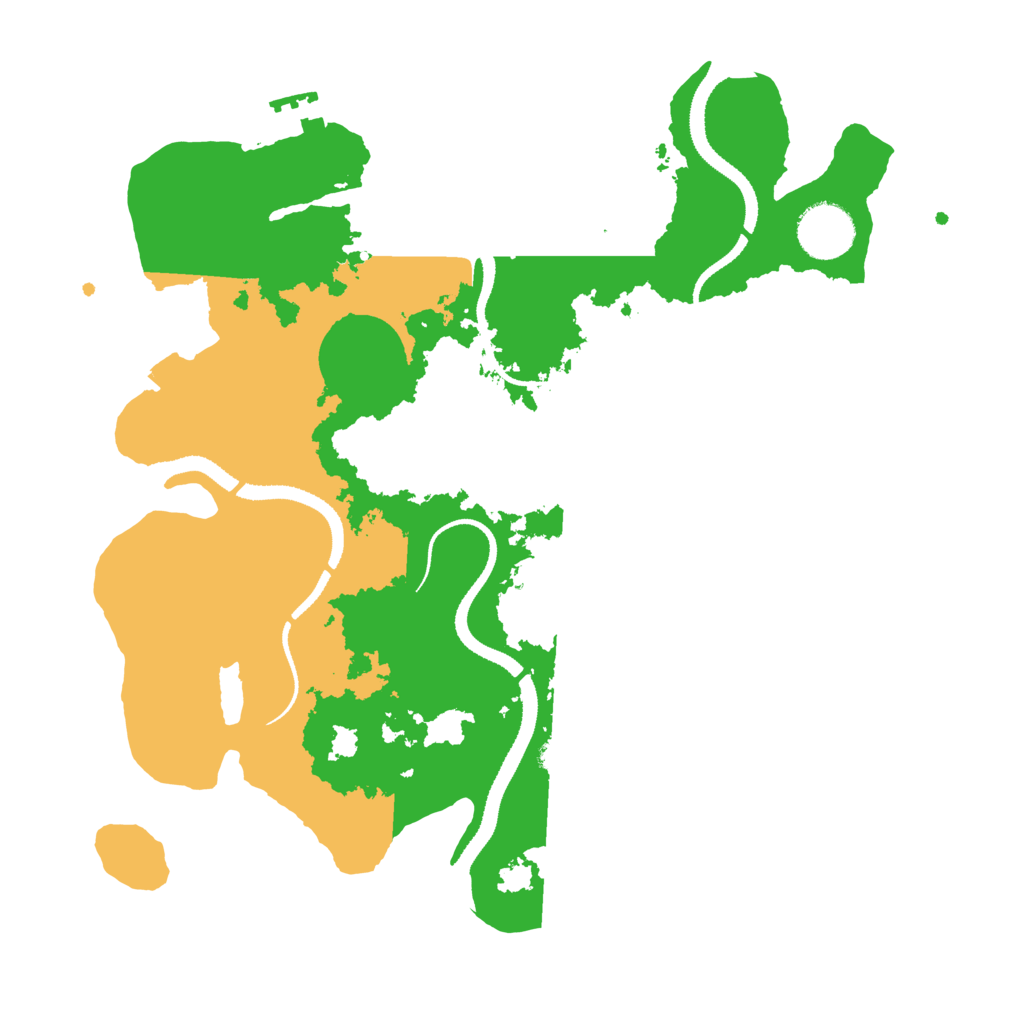 Biome Rust Map: Procedural Map, Size: 3200, Seed: 5646