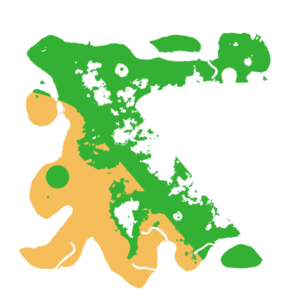 Biome Rust Map: Procedural Map, Size: 3500, Seed: 774543