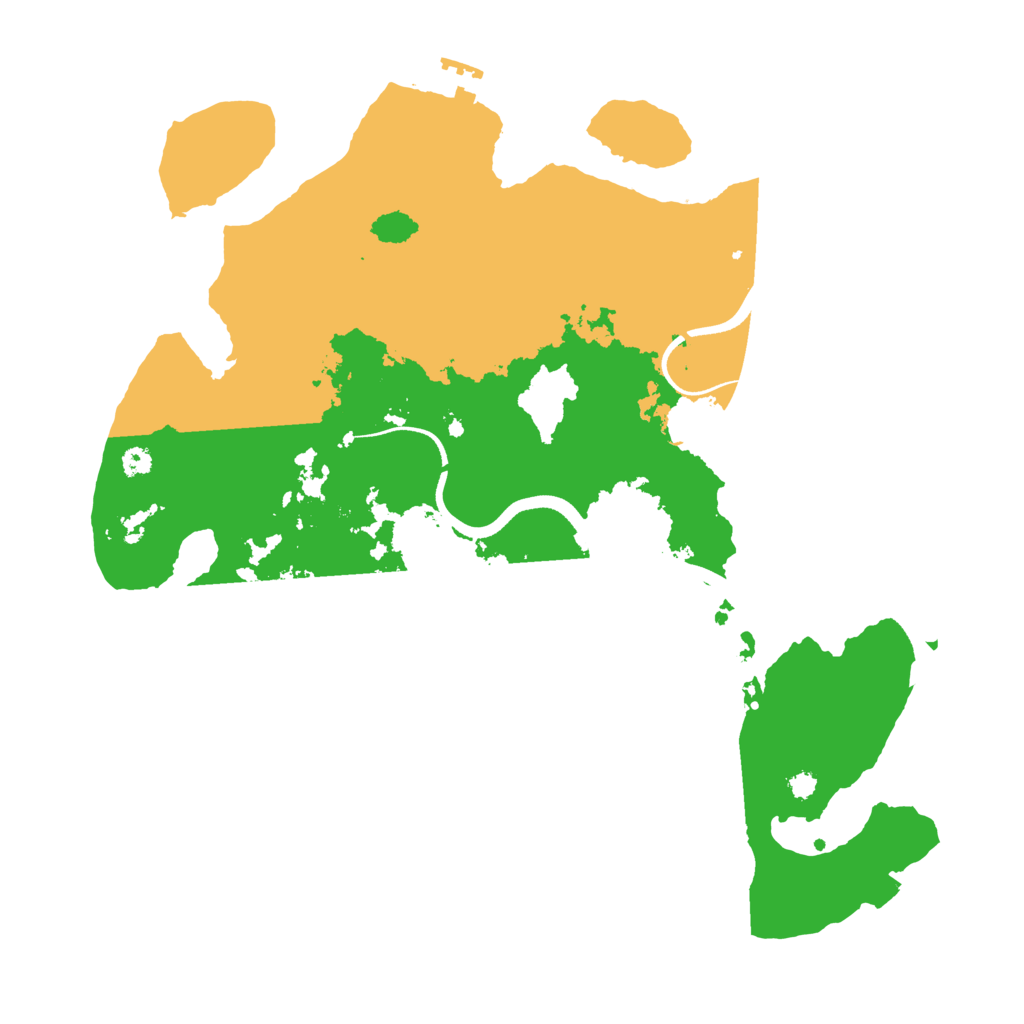 Biome Rust Map: Procedural Map, Size: 3500, Seed: 1562
