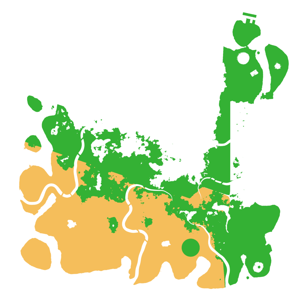 Biome Rust Map: Procedural Map, Size: 4500, Seed: 3098282