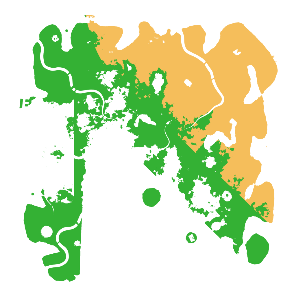Biome Rust Map: Procedural Map, Size: 4500, Seed: 1070114520