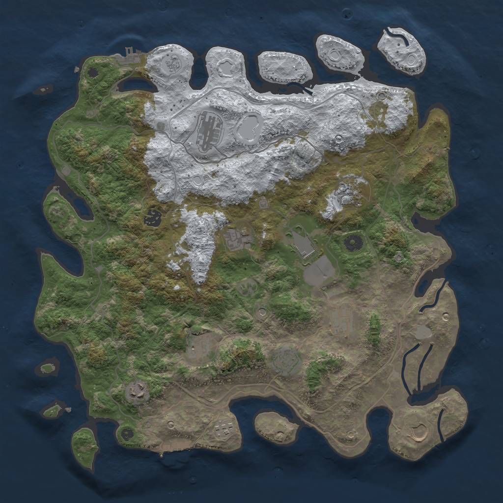 Rust Map: Procedural Map, Size: 4250, Seed: 5070328, 20 Monuments