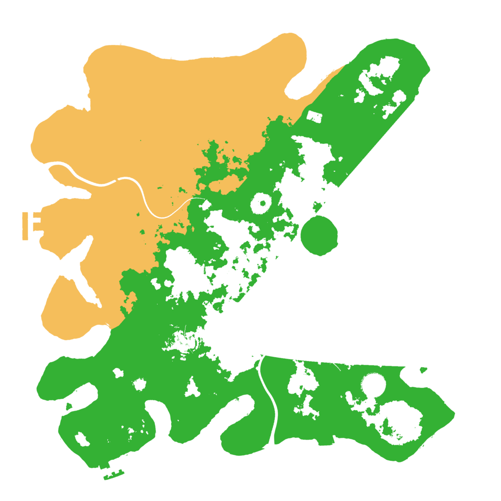Biome Rust Map: Procedural Map, Size: 3620, Seed: 4646