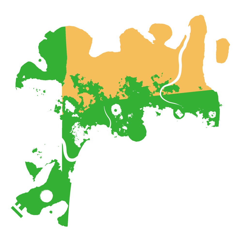 Biome Rust Map: Procedural Map, Size: 3500, Seed: 121284650