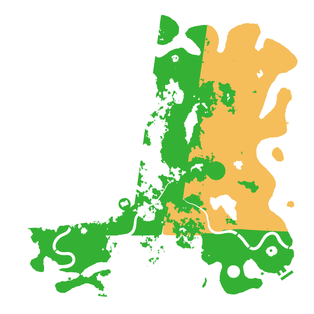 Biome Rust Map: Procedural Map, Size: 4500, Seed: 369555