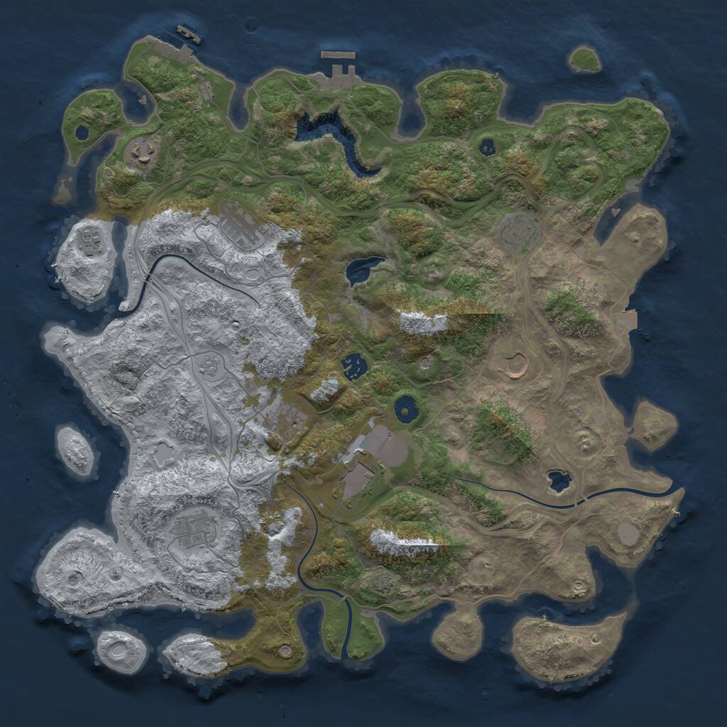 Rust Map: Procedural Map, Size: 4250, Seed: 5815771, 15 Monuments