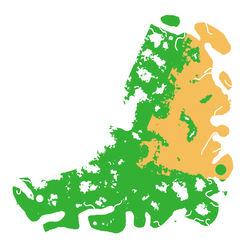 Biome Rust Map: Procedural Map, Size: 6000, Seed: 31249273