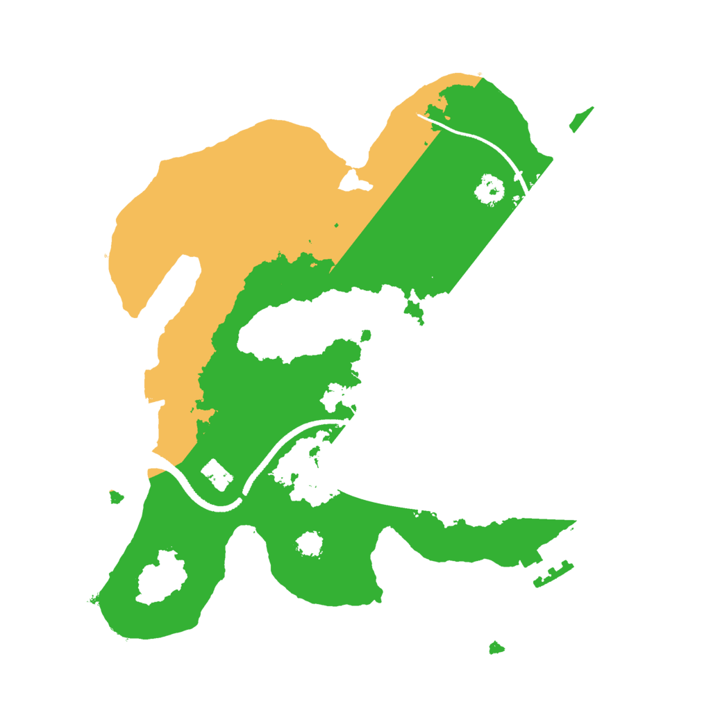 Biome Rust Map: Procedural Map, Size: 2500, Seed: 1101437808