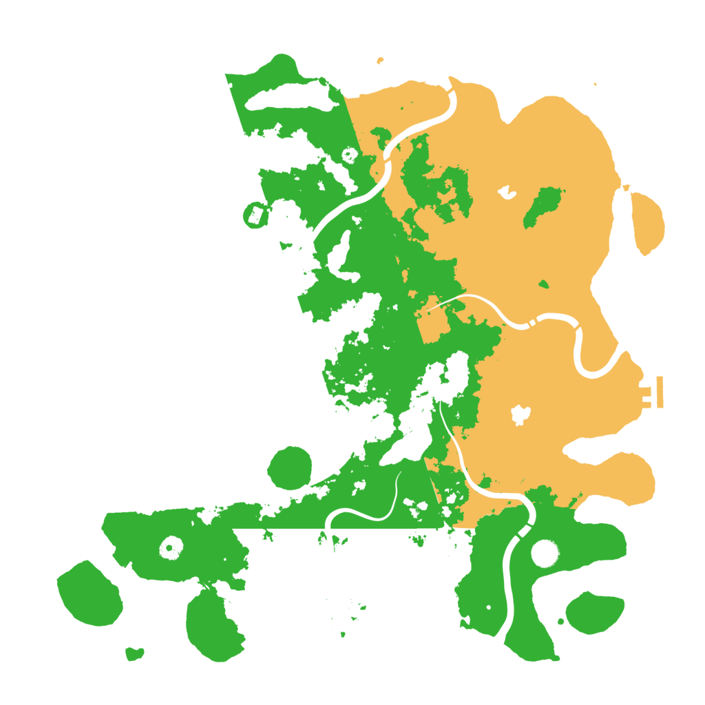 Biome Rust Map: Procedural Map, Size: 4500, Seed: 6337420