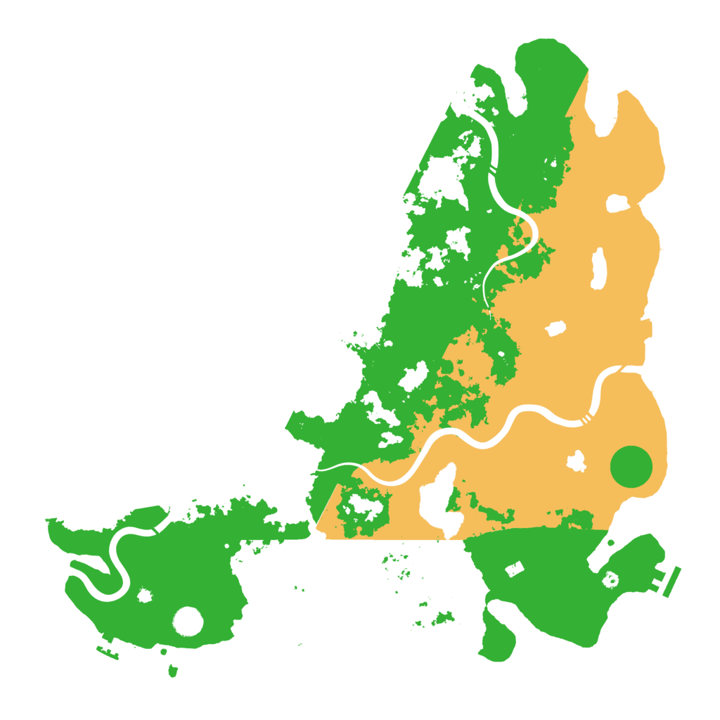 Biome Rust Map: Procedural Map, Size: 4500, Seed: 1218588