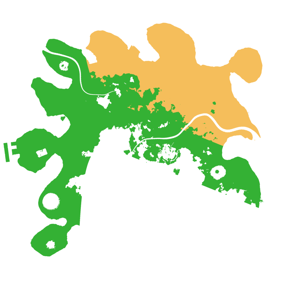 Biome Rust Map: Procedural Map, Size: 3100, Seed: 999