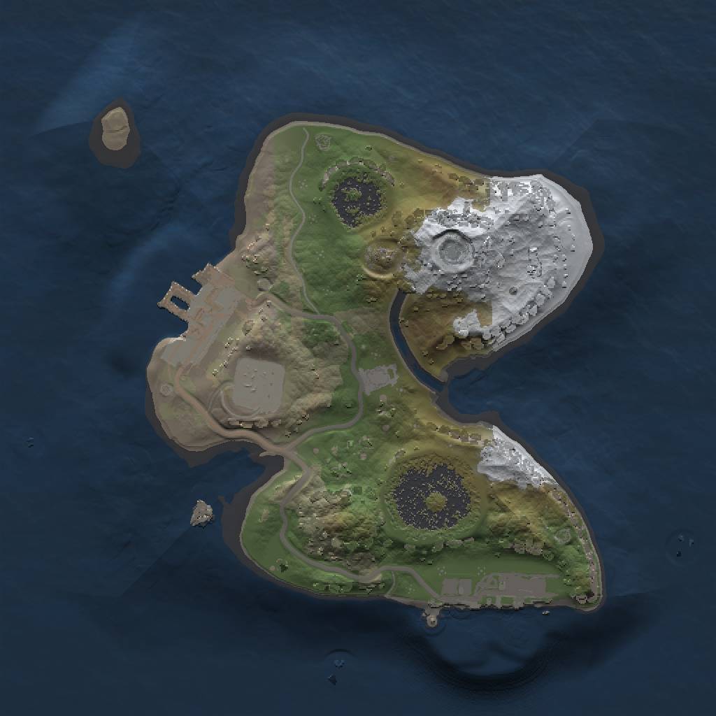 Rust Map: Procedural Map, Size: 1500, Seed: 4324245, 6 Monuments