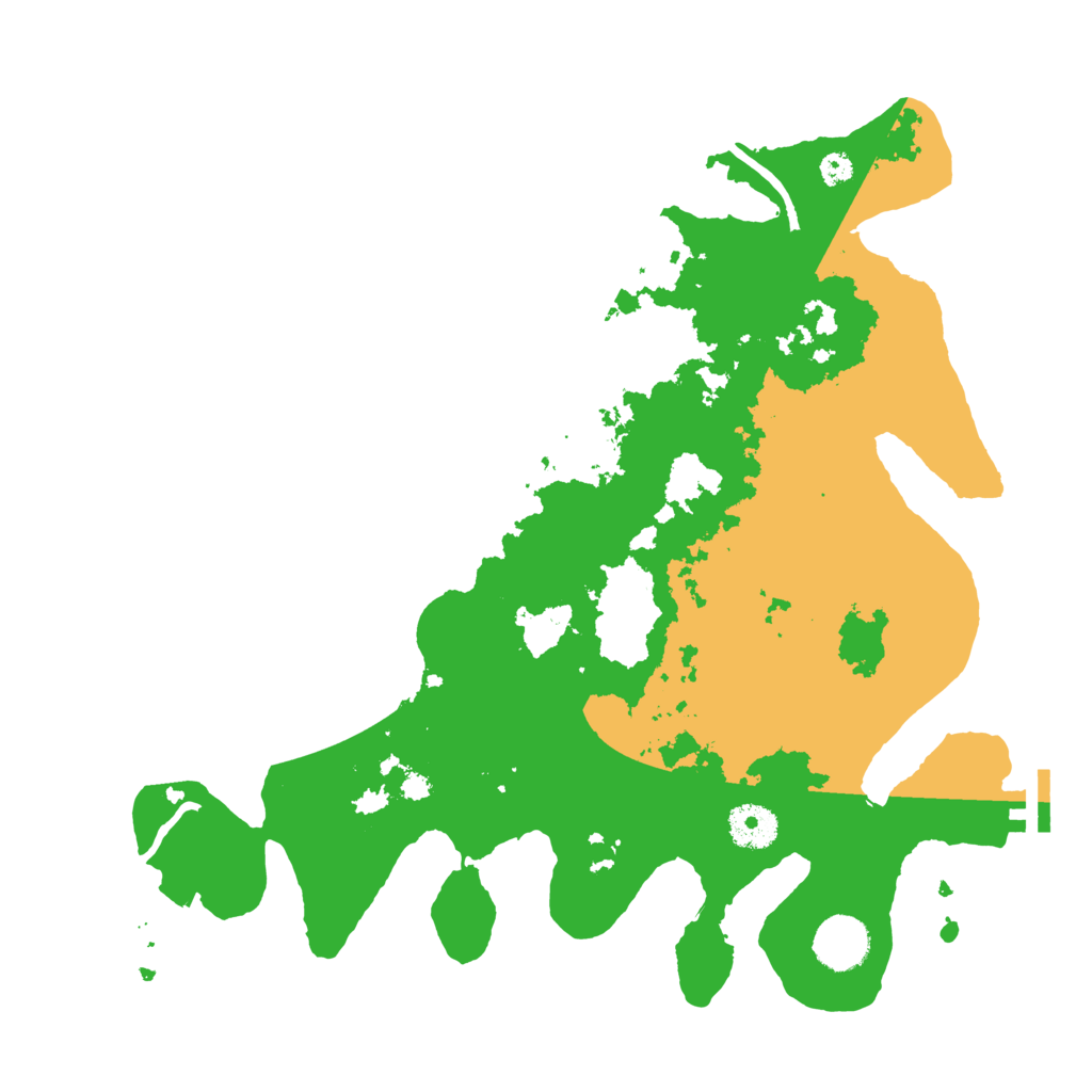 Biome Rust Map: Procedural Map, Size: 3500, Seed: 608011709