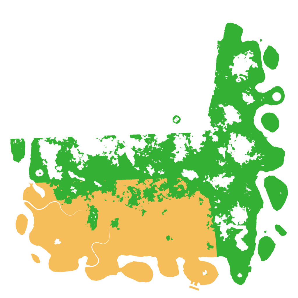 Biome Rust Map: Procedural Map, Size: 6000, Seed: 878428