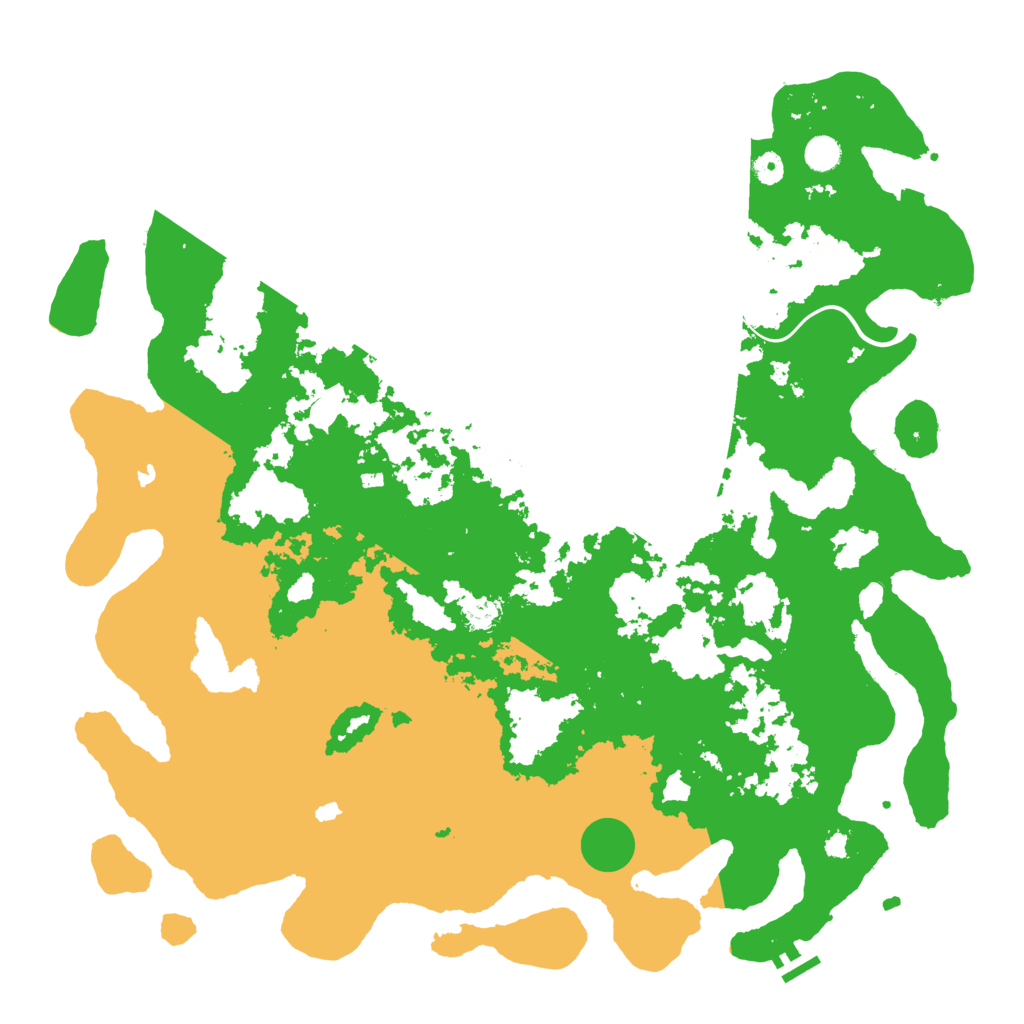 Biome Rust Map: Procedural Map, Size: 5000, Seed: 5181525