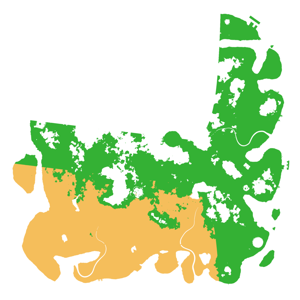 Biome Rust Map: Procedural Map, Size: 5000, Seed: 9876147