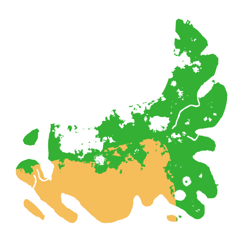 Biome Rust Map: Procedural Map, Size: 3999, Seed: 1313