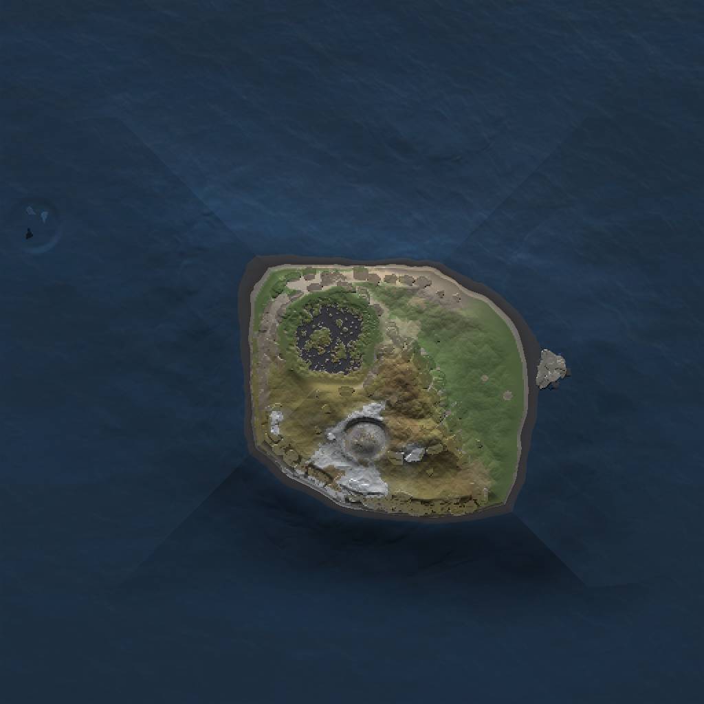 Rust Map: Procedural Map, Size: 1000, Seed: 1760746732, 3 Monuments