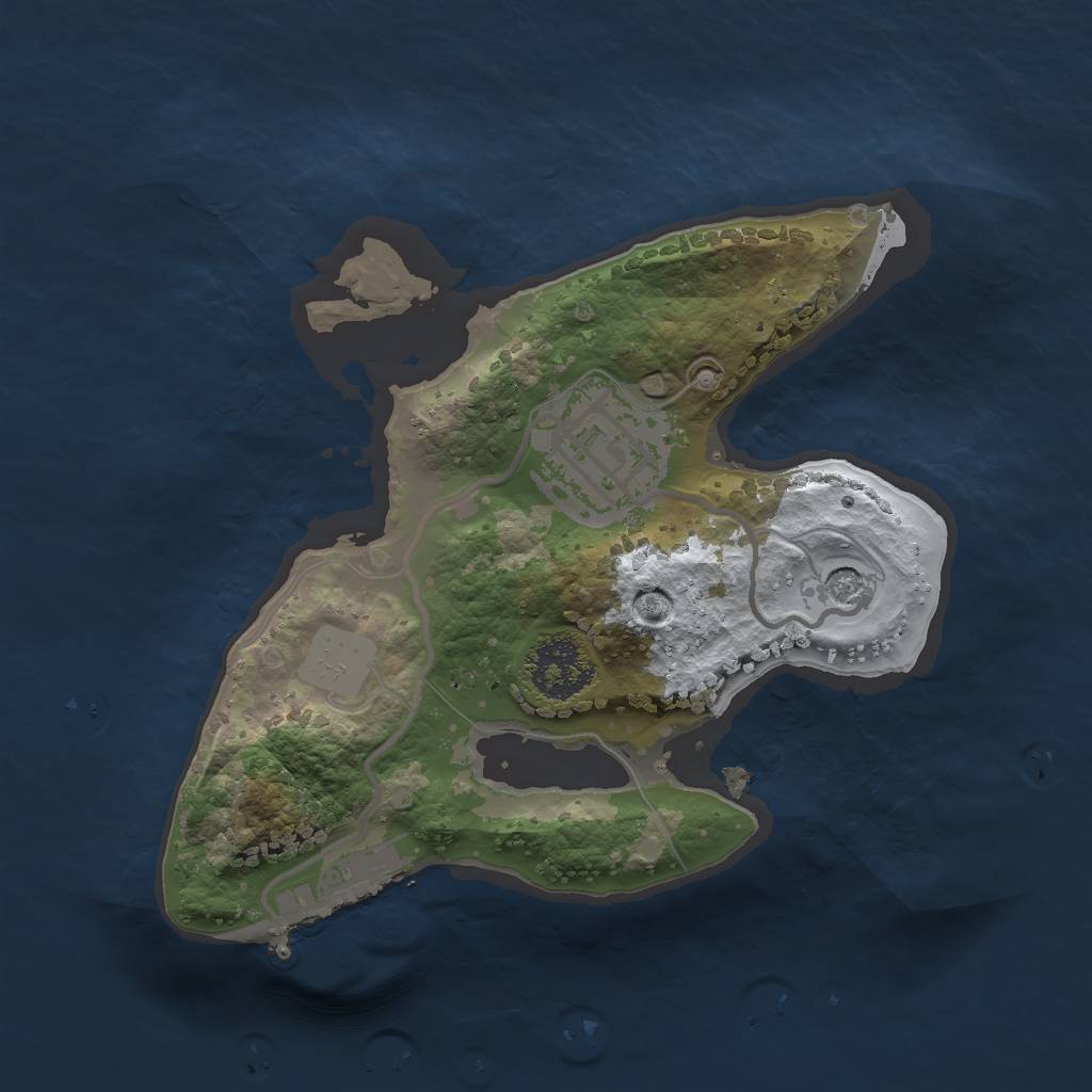 Rust Map: Procedural Map, Size: 1800, Seed: 63, 8 Monuments