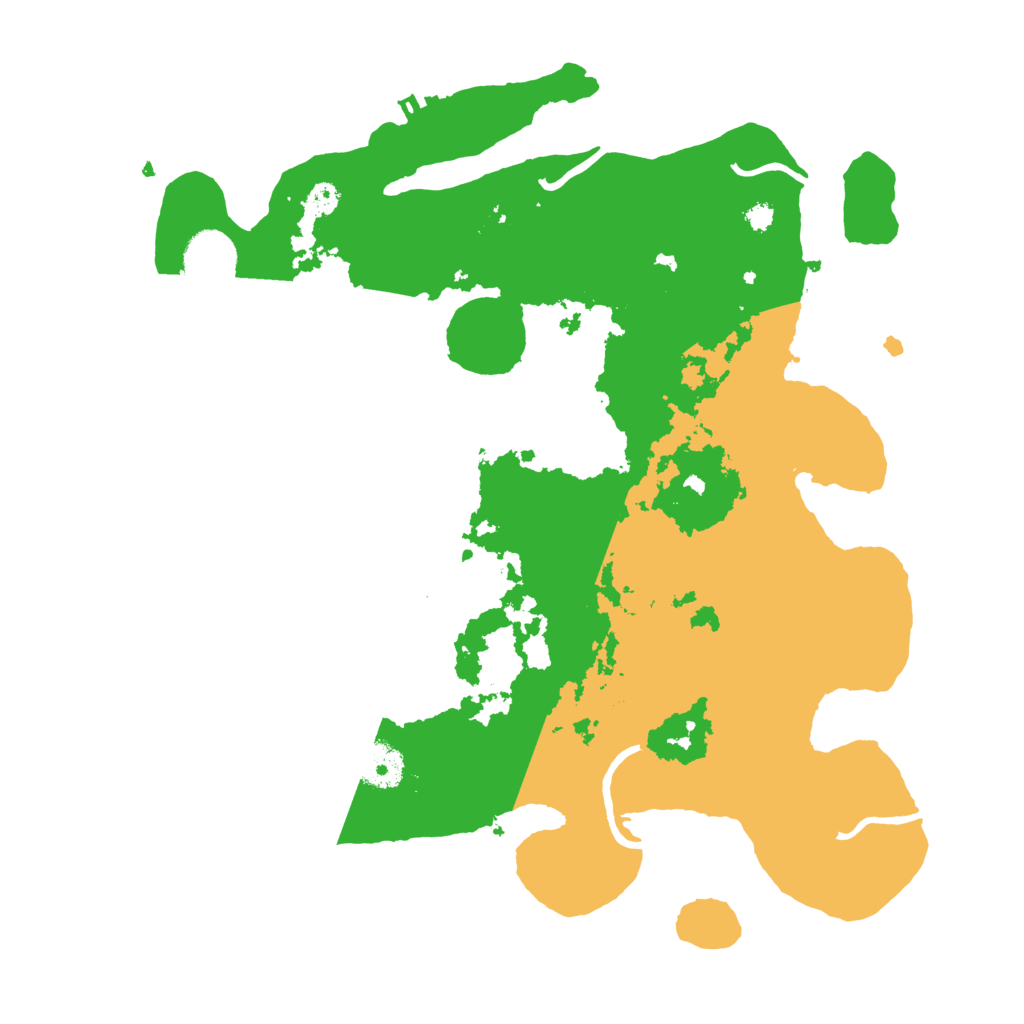 Biome Rust Map: Procedural Map, Size: 3500, Seed: 344555466