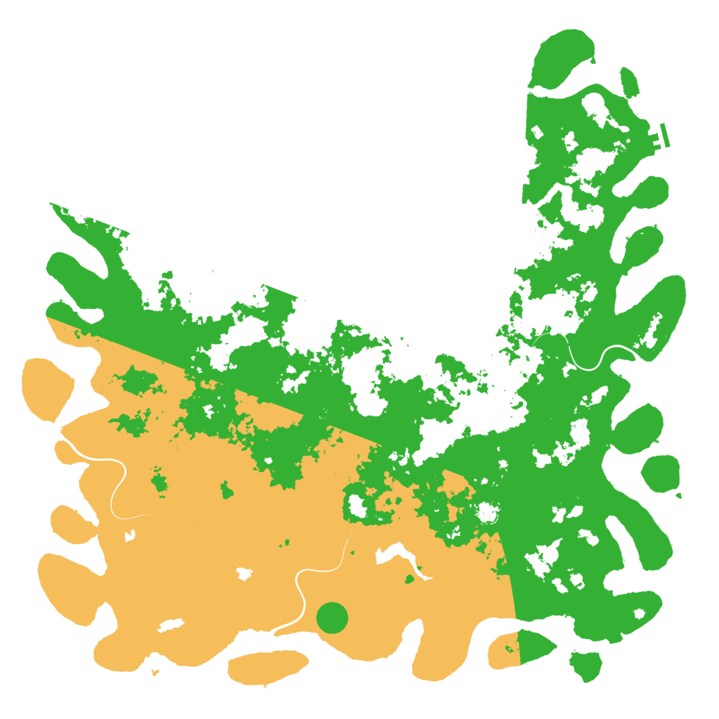 Biome Rust Map: Procedural Map, Size: 6000, Seed: 329018