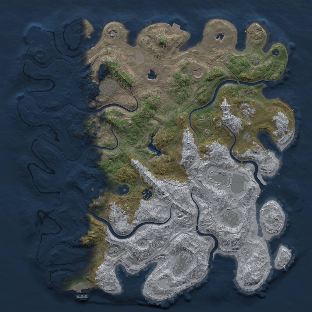 Rust Map: Procedural Map, Size: 4500, Seed: 5759327, 15 Monuments