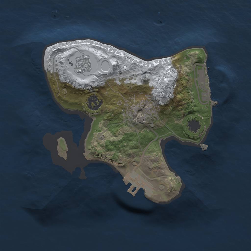 Rust Map: Procedural Map, Size: 1700, Seed: 1234, 8 Monuments