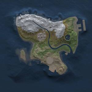 Thumbnail Rust Map: Procedural Map, Size: 1700, Seed: 1234, 3 Monuments
