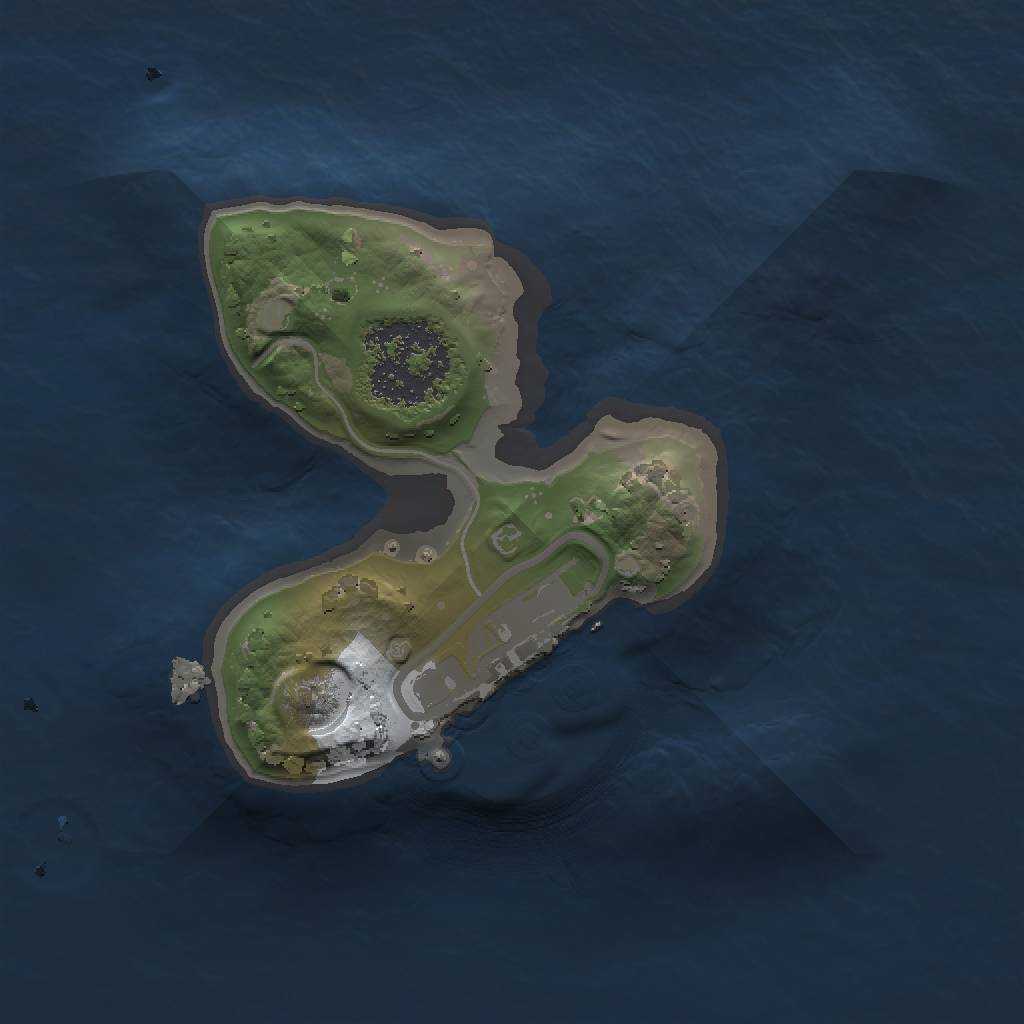 Rust Map: Procedural Map, Size: 1200, Seed: 20067, 4 Monuments