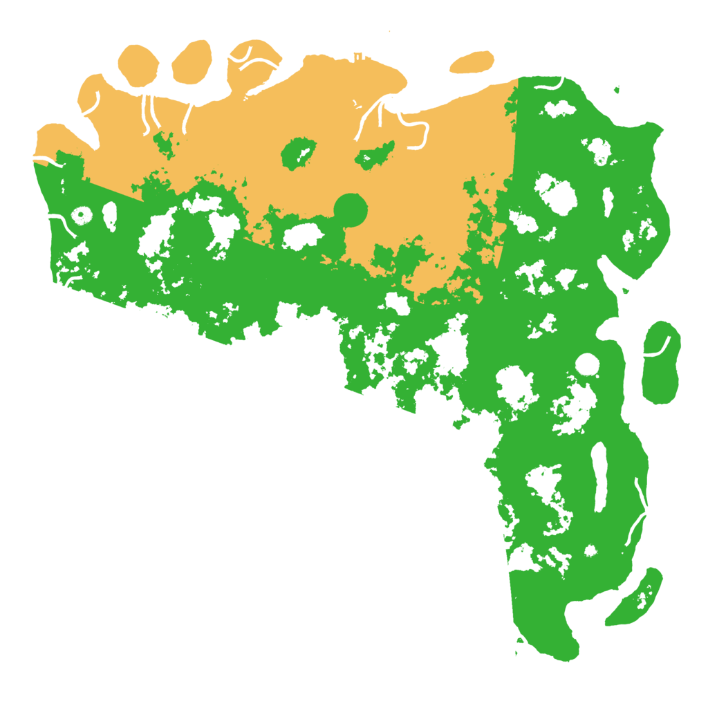 Biome Rust Map: Procedural Map, Size: 5500, Seed: 63454