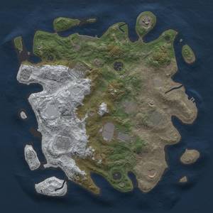 Thumbnail Rust Map: Procedural Map, Size: 3500, Seed: 56232, 18 Monuments