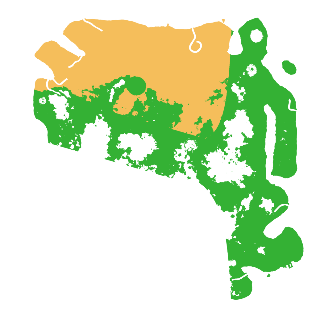 Biome Rust Map: Procedural Map, Size: 4444, Seed: 2147483647