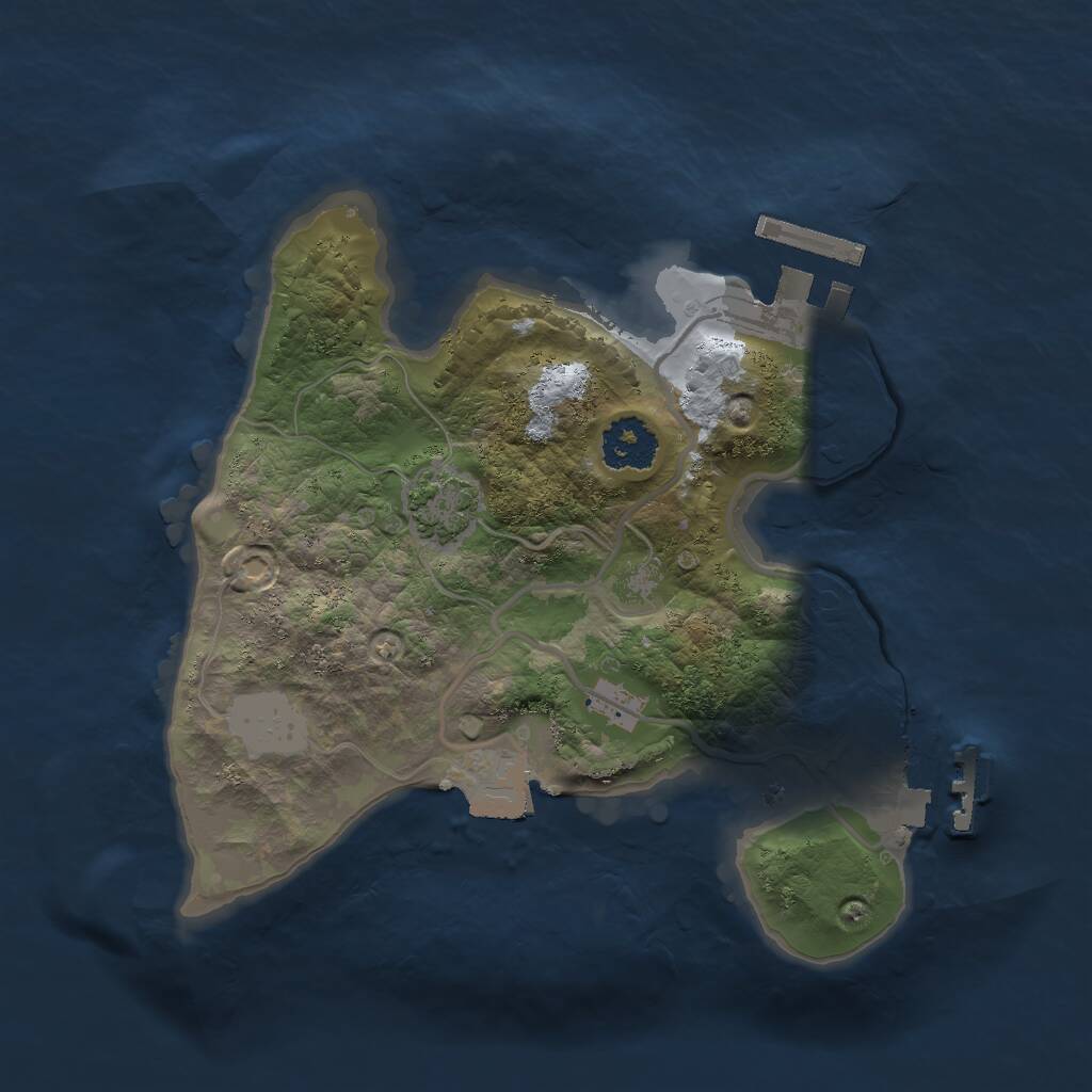 Rust Map: Procedural Map, Size: 2000, Seed: 156616039, 4 Monuments