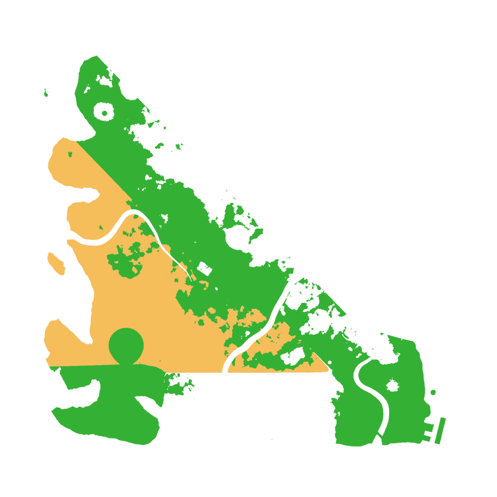 Biome Rust Map: Procedural Map, Size: 3750, Seed: 42069