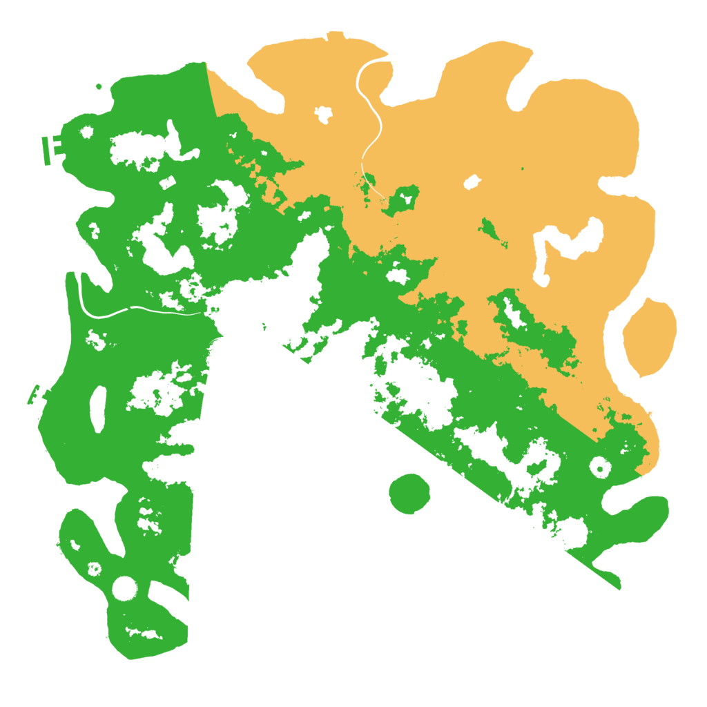 Biome Rust Map: Procedural Map, Size: 5000, Seed: 1840517997