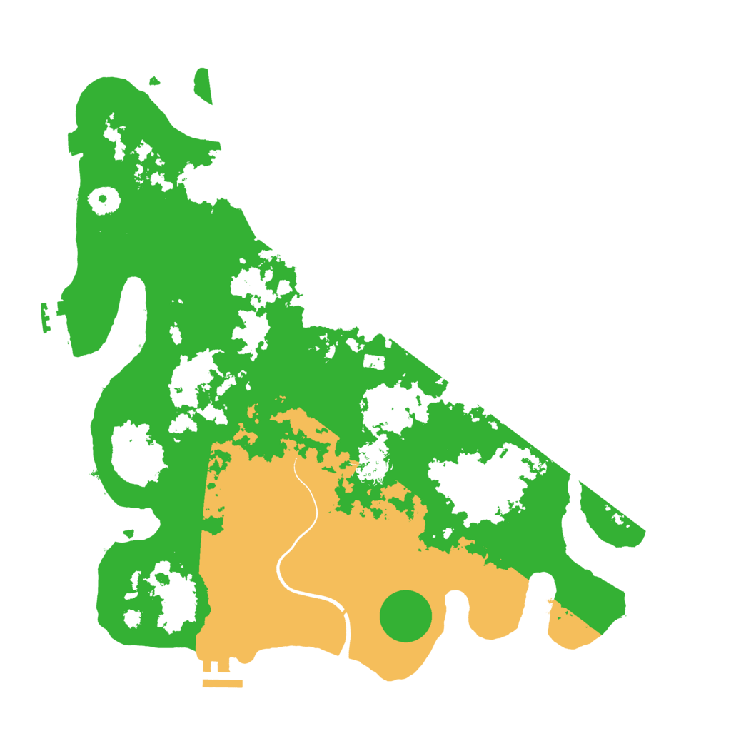 Biome Rust Map: Procedural Map, Size: 3700, Seed: 8308716