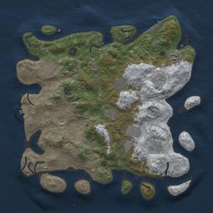 Thumbnail Rust Map: Procedural Map, Size: 3750, Seed: 415203088, 18 Monuments