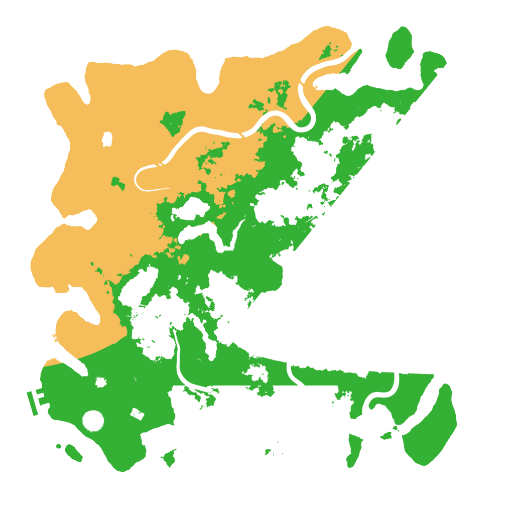 Biome Rust Map: Procedural Map, Size: 4250, Seed: 21422