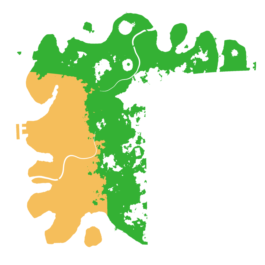 Biome Rust Map: Procedural Map, Size: 3500, Seed: 2078303925