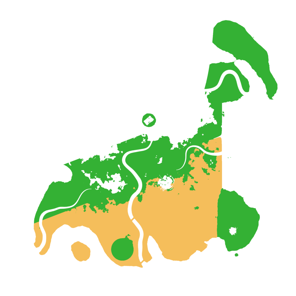 Biome Rust Map: Procedural Map, Size: 3500, Seed: 1276395544