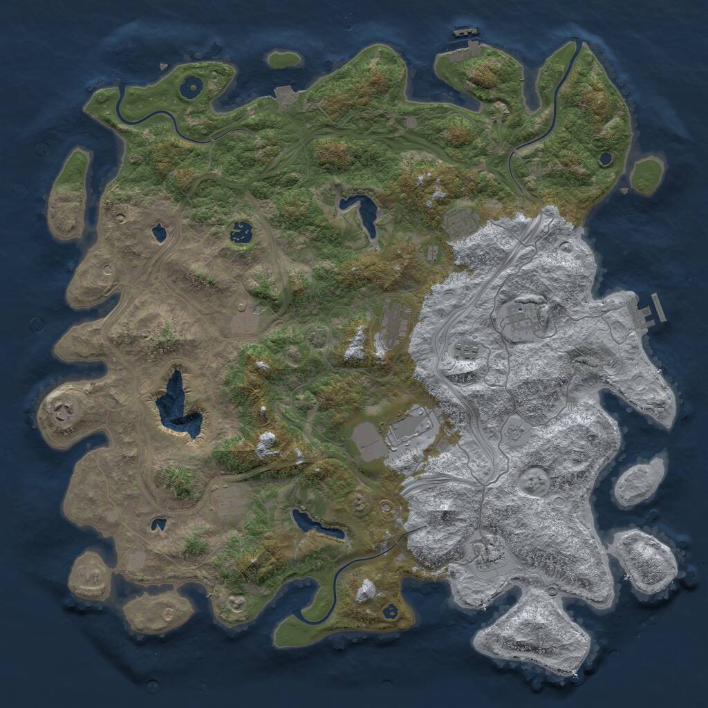 Rust Map: Procedural Map, Size: 4750, Seed: 20220407, 16 Monuments
