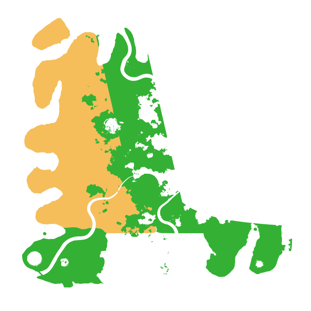 Biome Rust Map: Procedural Map, Size: 3800, Seed: 88377499