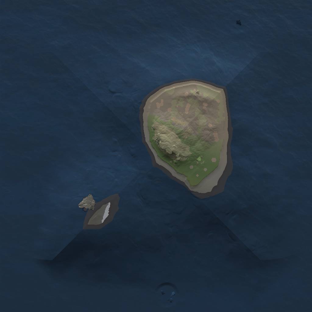 Rust Map: Procedural Map, Size: 1000, Seed: 23855, 3 Monuments