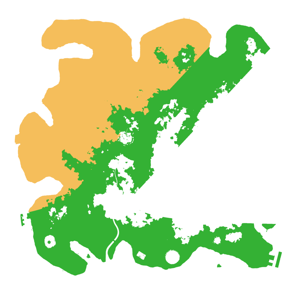 Biome Rust Map: Procedural Map, Size: 3850, Seed: 889411043