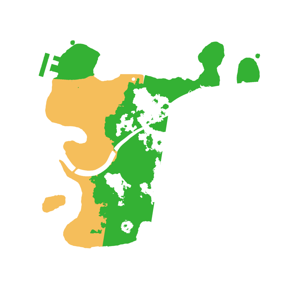 Biome Rust Map: Procedural Map, Size: 2500, Seed: 834925530